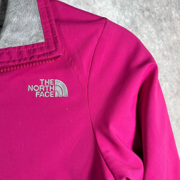 The North Face Jacket Girls Large 14/16 Pink Fleece Lining Zip Up Outdoor Travel - Picture 3 of 16